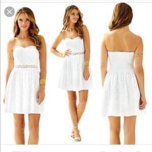 Lilly Pulitzer flor. hexagon lace dress NWT